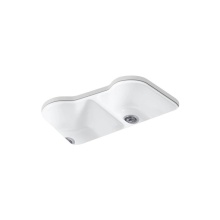 Kohler 5818-5U-0 - Hartland® 33'' undermount double-bowl kitchen sink