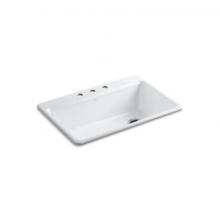 Kohler 5871-3A2-0 - Riverby® 33'' top-mount single-bowl workstation kitchen sink