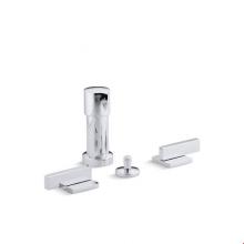 Kohler 14663-4-CP - Loure® Vertical bidet faucet with lever handles