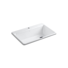 Kohler 5871-1A2-0 - Riverby® 33'' top-mount single-bowl workstation kitchen sink