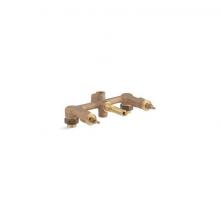 Kohler 303-K-NA - Widespread 1/2'' ceramic in-wall three-handle valve system with integral diverter and 8&