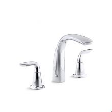 Kohler T5323-4-CP - Refinia® Bath faucet trim for high-flow valve with lever handles , valve not included