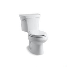 Kohler 3947-UT-0 - Wellworth® Two-piece round-front 1.28 gpf toilet with tank cover locks, insulated tank and 14