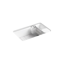 Kohler 5871-5UA3-0 - Riverby® 33'' undermount single-bowl workstation kitchen sink