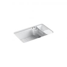 Kohler 5871-5UA3-0 - Riverby® 33'' undermount single-bowl workstation kitchen sink