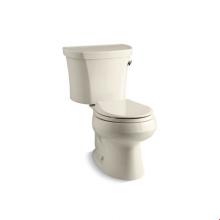 Kohler 3947-RZ-47 - Wellworth® Two-piece round-front 1.28 gpf toilet with right-hand trip lever, tank cover locks