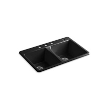 Kohler 5873-4-7 - 33'' top-mount double-bowl kitchen sink