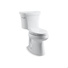 Kohler 3949-T-0 - Highline® Two-piece elongated 1.28 gpf chair height toilet with tank cover locks and 14'