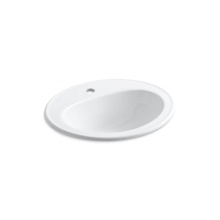 Kohler 2196-1-0 - Pennington® 20-1/4'' oval drop-in bathroom sink