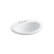Kohler 2196-4-0 - Pennington® 20-1/4'' oval drop-in bathroom sink