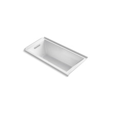 Kohler 1167-GHLF-0 - Underscore® 60'' x 30'' alcove Heated BubbleMassage™ air bath, left dra