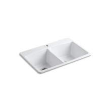 Kohler 5846-1-0 - Brookfield™ 33'' top-mount double-bowl kitchen sink