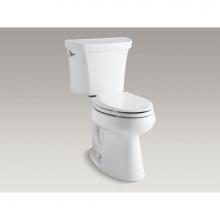 Kohler 6393-0 - Highline® Two-piece elongated dual-flush chair height toilet with 10'' rough-in