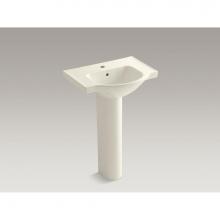 Kohler 5266-1-96 - Veer™ 24'' pedestal bathroom sink with single faucet hole