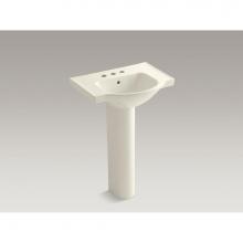 Kohler 5266-4-96 - Veer™ 24'' pedestal bathroom sink with 4'' centerset faucet holes