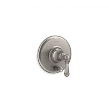 Kohler T72768-4-BN - Artifacts® Rite-Temp® valve trim with push-button diverter and lever handle