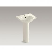 Kohler 5265-1-96 - Veer™ 21'' pedestal bathroom sink with single faucet hole