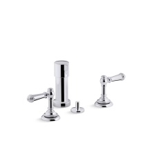 Kohler 72765-4-CP - Artifacts® Widespread bidet faucet with lever handles