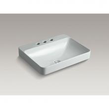 Kohler 2660-8-95 - Vox® Rectangle Vessel bathroom sink with widespread faucet holes