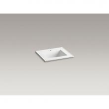 Kohler 2777-1-G81 - Ceramic/Impressions® 25'' rectangular vanity-top bathroom sink with single faucet h