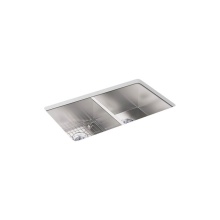 Kohler 3820-3-NA - Vault™ 33'' top-/undermount double-bowl kitchen sink