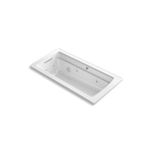 Kohler 1949-XHGH-0 - Archer® 66'' x 32'' drop-in Heated BubbleMassage™ air bath with whirlpo