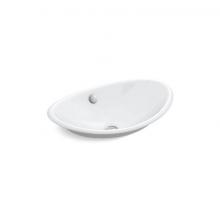 Kohler 5403-W-0 - Iron Plains® 20-3/4'' oval vessel bathroom sink