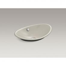 Kohler 5403-P5-G9 - Iron Plains® Oval Wading Pool® Vessel bathroom sink with Iron Black painted underside