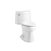 Kohler 3619-0 - Cimarron® One-piece elongated toilet with concealed trapway, 1.28 gpf