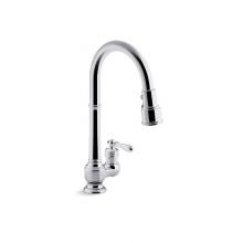 Kohler 99260-CP - Artifacts® Pull-down kitchen sink faucet with three-function sprayhead