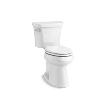 Kohler 76301-0 - Highline® Two-piece elongated 1.28 gpf chair height toilet