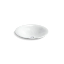 Kohler 75748-FP1-0 - Sartorial™ Paisley Carillon® 17-1/2'' round drop-in bathroom sink, no overflow