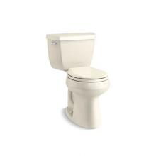 Kohler 5296-47 - Highline® Classic Comfort Height® Two piece round front 1.28 gpf chair height toilet