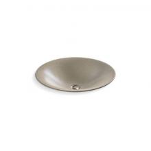 Kohler 77714-SSP - Shagreen Carillon® 17-1/2'' round drop-in bathroom sink, no overflow