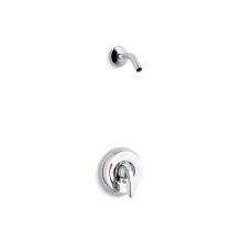 Kohler PLS15611-X4-CP - Coralais® shower valve trim with lever handle and red/blue indexing, less showerhead, project