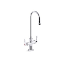 Kohler 100T70-4AKA-CP - Triton® Bowe® 1.0 gpm monoblock gooseneck bathroom sink faucet with aerated flow and lev