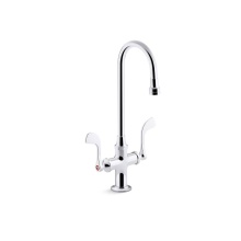 Kohler 100T70-5AKA-CP - Triton® Bowe® 1.0 gpm monoblock gooseneck bathroom sink faucet with aerated flow and wri