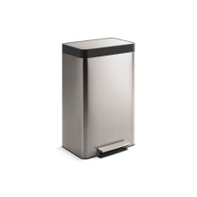 Kohler 20940-ST - 13-gallon stainless steel step trash can