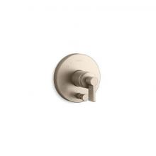 Kohler T78016-4-BV - Components® Rite-Temp® valve trim with Lever handle and diverter