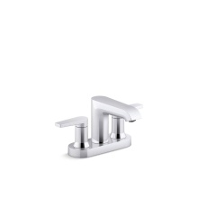 Kohler 37894-4-CP - Centerset bathroom sink faucet, 1.2 gpm