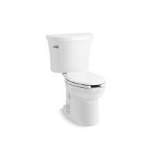 Kohler 25087-T-0 - Kingston™ Two-piece elongated 1.28 gpf toilet with tank cover locks