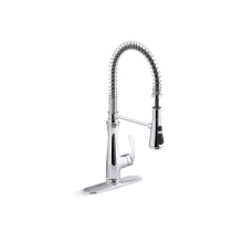 Kohler 29106-CP - Bellera® Semi-professional kitchen sink faucet with three-function sprayhead