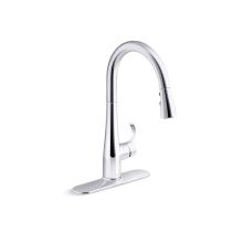 Kohler 22036-CP - Simplice® Touchless pull-down kitchen sink faucet with three-function sprayhead