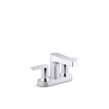 Kohler 37888-4-CP - Centerset bathroom sink faucet, 1.2 gpm