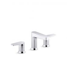 Kohler 97100-4-CP - Taut® Widespread bathroom sink faucet, 1.2 gpm