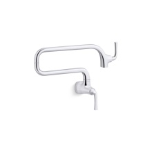 Kohler 22066-CP - Graze® Wall-mount pot filler