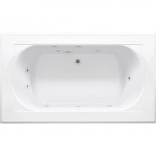 Kohler 1418-JHC-0 - Memoirs® 72'' x 42'' drop-in whirlpool bath with center rear drain