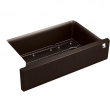 Kohler 25788-CM2 - Cairn® 34'' undermount single-bowl farmhouse kitchen sink with fluted design