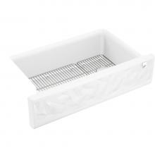 Kohler 29825-CM6 - Cairn® 34'' undermount single-bowl farmhouse kitchen sink with faceted design