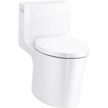 Kohler 1381-HC-0 - Veil® One-piece elongated dual-flush toilet with skirted trapway and concealed cords